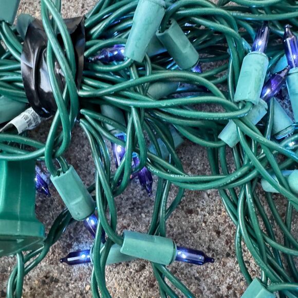 bundle of 10 indoor outdoor blue string lights - Picture 9 of 10